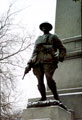 View: t00949 Weston Park, York and Lancaster Regimental War Memorial, statue of officer