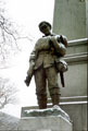View: t00950 Weston Park, York and Lancaster Regimental War Memorial, statue of soldier