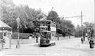 Tram No. 183 at Nether Edge Terminus, Machon Bank Road looking towards Machon Bank and Moncrieffe Road