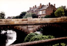 Borough Bridge and the River Don, Corporation Street, showing the rear of the Brown Cow public house, right, photographed from Iron Bridge Borough Bridge and the River Don, Corporation Street, showing the rear of the Brown Cow public house, right, photographed from Iron Bridge