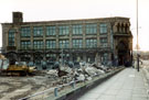 Young Street showing the former works of Joseph Pickering and Sons Ltd., cardboard box maker, Moore Street, right