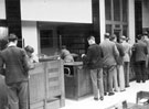 Central Library, Surrey Street. Central Lending Library, borrowers at A-L counter