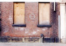 Static water sign on wall of Alfred Beckett and Sons Ltd., steel manufacturers, Brooklyn Works, Green Lane