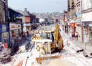 Middlewood Road during the construction of Supertram