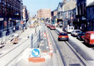 View: t01318 West Street during the construction of Supertram