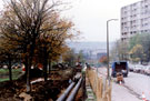 View: t01384 Pipelaying off South Street, Park showing Park Hill Flats