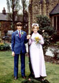 May Queen and Sunday School Captain (Hilary Fielden and Christopher Harding), outside Greenhill Methodist Church, School Lane May Queen and Sunday School Captain (Hilary Fielden and Christopher Harding), outside Greenhill Methodist Church, School Lane