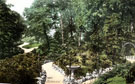 View: t01542 Botanical Gardens, occupying around 18 acres of land, in the vale of the Porter. Opened June 29th, 1836, costing the original proprietors &pound;18,000, of which &pound;3,600 was paid for land. Bought by the Sheffield Town Trustees in 1889