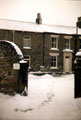 Cocked Hat Cottages, Bole Hill Lane in the snow