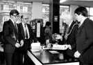 View: t01806 Opening of Stocksbridge Library, Manchester Road. From left to right, Robert Atkins, Councillor Reg Munn, Lord Mayor, Councillor Bill Owen and Dave Spencer