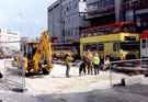 View: t01872 High Street during the construction of Supertram