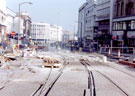 View: t01873 High Street during the construction of Supertram