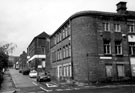 Trafalgar Street at junction of Wellington Street, looking towards West Street, showing No. 59 Trafalgar Street, Harrison Fisher and Co., silversmiths, Trafalgar Works