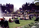 The Peace Gardens looking towards Pinstone Street