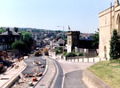 View: t02058 Langsett Road from outside Hillsborough Barracks during the construction of Supertram