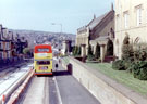 View: t02060 Langsett Road from outside Hillsborough Barracks during the construction of Supertram