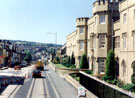 View: t02061 Langsett Road from outside Hillsborough Barracks during the construction of Supertram