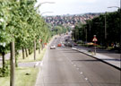 Ridgeway Road prior to the construction of Supertram