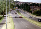 Ridgeway Road prior to the construction of Supertram