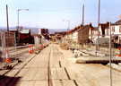 City Road during the construction of Supertram