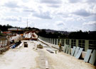 View: t02184 Construction of Supertram bridge, off Granville Road