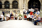 Murbi Drummers outside The Town Hall, during Chance to Dance festival