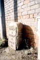 Former Tinsley-Doncaster turnpike road milestone (now A6178). South end of Deadman's Hole Lane. Metal plate mounted on former milestone
