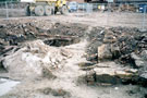 View: t02249 Archaeological dig at Exchange Riverside, Nursery Street, showing remains of early cementation furnaces