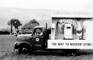 Yorkshire Electricity Board lorry with promotional display at unknown location