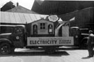 Yorkshire Electricity Board lorry with promotional display at unknown location