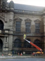 Town Hall, Surrey Street, being cleaned before erecting of netting to prevent bird infestation