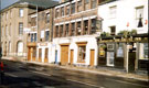 West Street showing former premises of Nos. 100 - 104 Morton Scissors, scissors manufacturers, No. 100 Davidson and Co. (Steel Stamps) Ltd., mark makers and No. 94 The Saddle Inn