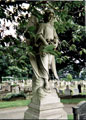 View: t02485 Angel sculpture, Crookes Cemetery