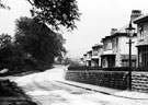 Brincliffe Edge Road from junction with Quarry Lane. Entrance to Brincliffe Towers, (left) Brincliffe Edge Road from junction with Quarry Lane. Entrance to Brincliffe Towers, (left)