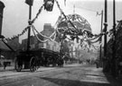 View: t02559 South Street Moor decorated for Queen Victoria's visit