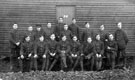 Sheffield City Battalion, 15 Platoon, possibly outside a hut at Redmires Camp