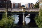 View: t02605 Lady's Bridge from Castle Gate looking towards the former Exchange Brewery now Riverside Exchange Apartments