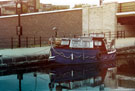 Robbie Dunkirk Veteran moored near The Sheaf Quay public house with Cutlers Gate Bridge in the background