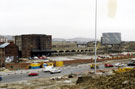 View: t02689 Canal Basin from Park Square roundabout looking towards Effingham Street Gas Works