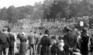 View: t02868 Whitsuntide Monday Sunday Schools sing at Norfolk Park, conducted by Sir Henry Coward (1849-1944)