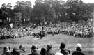 View: t02876 Whitsuntide Monday Sunday Schools sing in Norfolk Park with Sir Henry Coward (1849-1944) conducting