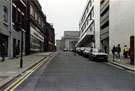 Cambridge Street looking towards the City Hall, Barkers Pool showing Cole Brothers, department store (right) and their Sports Department No. 30 (left)
