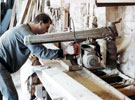 Sawing operative at Arundel Joinery, No. 151, Arundel Street