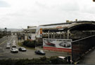 Construction of Ponds Forge Sports Centre, Sheaf Street taken from the footbridge over Park Square roundabout looking towards Sheffield Midland railway station Construction of Ponds Forge Sports Centre, Sheaf Street taken from the footbridge over Park Square roundabout looking towards Sheffield Midland railway station
