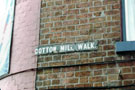 View: t03224 Cotton Mill Walk attached to the wall of the Fat Cat public house (formerly Alma public house)
