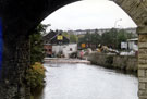 Construction of the Pergola Walkway from the Bailey Bridge to Attercliffe Road, Five Weirs Walk and the River Don from under Norfolk Railway Viaduct with Car Tek in the background