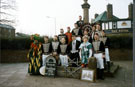 Handsworth Sword Dancers outside The Royal Hotel, No. 10 Market Square, Woodhouse