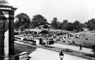 View: t03337 Weston Park looking towards the bandstand from the Museum and Art Gallery