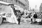 View: t03371 Women Against the Gulf War, First City Centre Peace Camp, Fargate