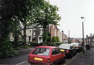 Steade Road, with Chippinghouse Road going off to the left and Tavistock Road going off to the right in the distance, Sharrow